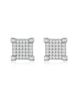 White gold diamond earrings by Iceman Society