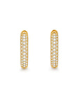 18k gold diamond earrings by Iceman Society