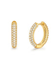 18k gold diamond earrings by Iceman Society