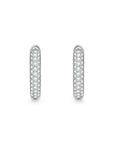 White gold diamond earrings by Iceman Society