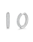 White gold diamond earrings by Iceman Society