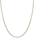 3mm 18k gold tennis necklace by Iceman Society
