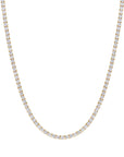 4mm 18k gold tennis necklace by Iceman Society