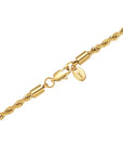 4mm 18k gold rope necklace by Iceman Society