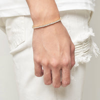 FREEZY TENNIS - 3-5mm 手鍊 (Yellow Gold)