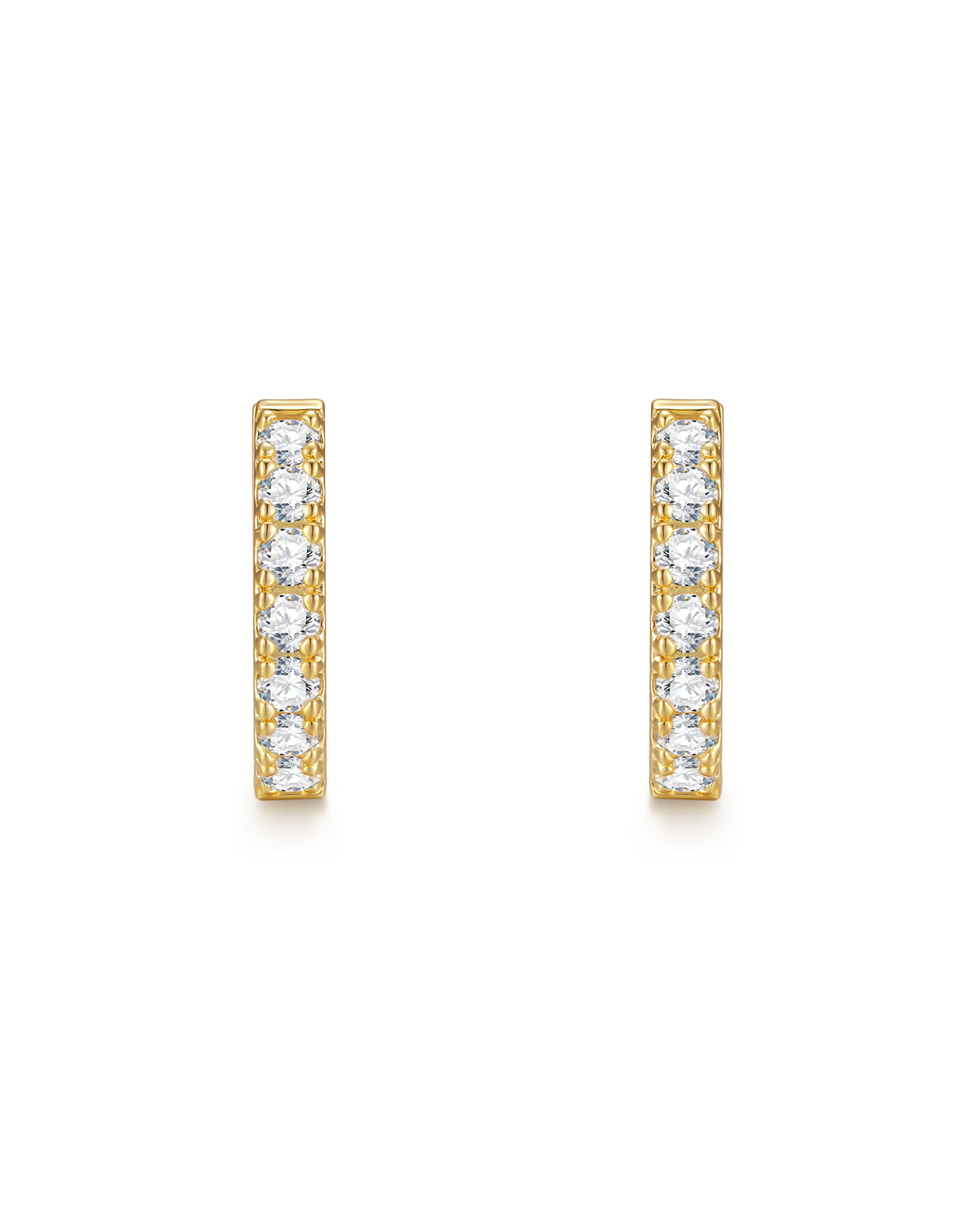 18k gold diamond earrings by Iceman Society