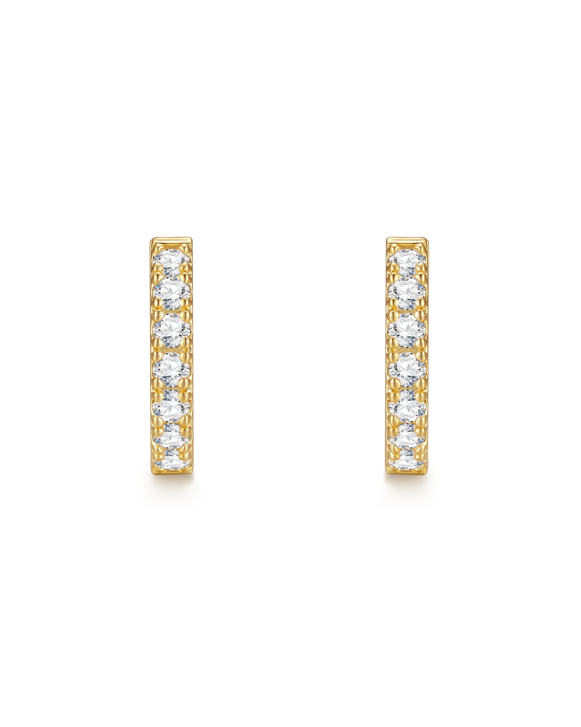 18k gold diamond earrings by Iceman Society