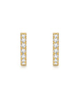 18k gold diamond earrings by Iceman Society