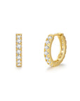 18k gold diamond earrings by Iceman Society