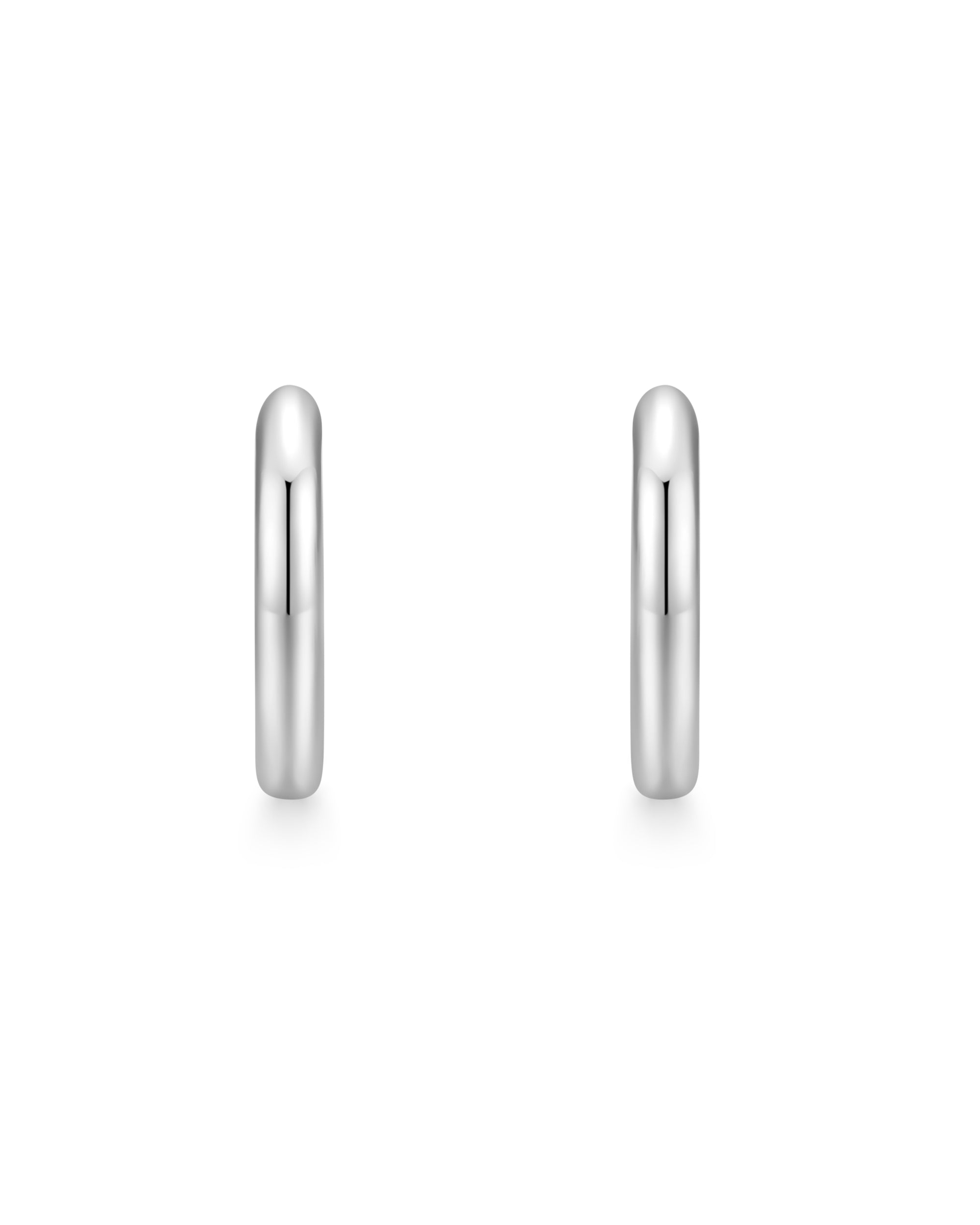 White gold earrings by Iceman Society