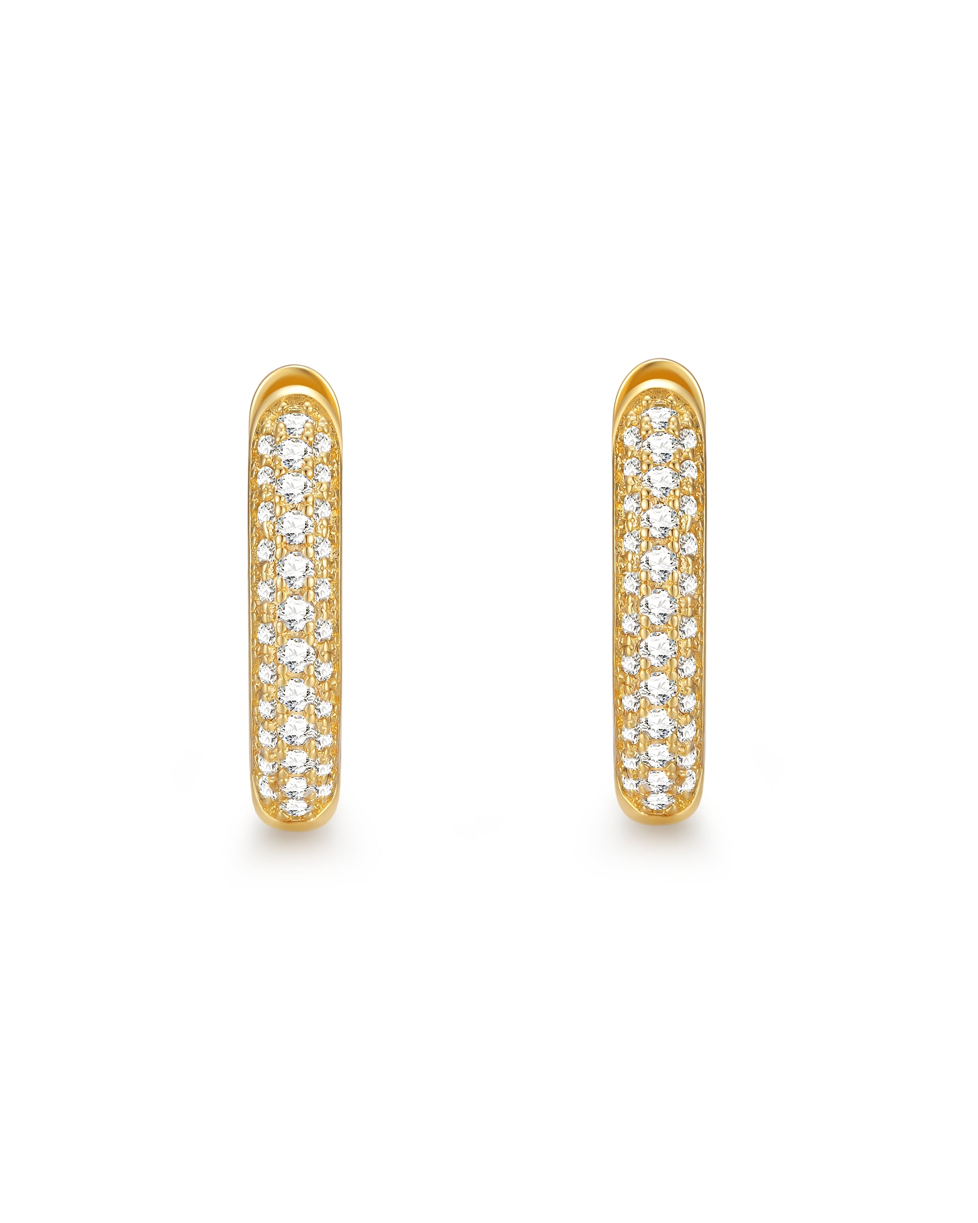 18k gold diamond earrings by Iceman Society