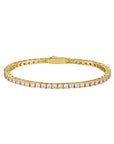 3mm 18k gold tennis bracelet by Iceman Society