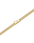 3mm 18k gold tennis necklace by Iceman Society