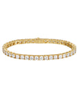 4mm 18k gold tennis bracelet by Iceman Society