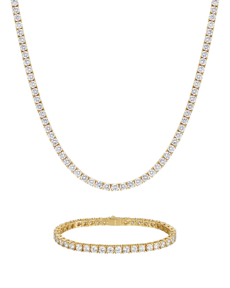 ICE SPARKLER 4mm Tennis組合 18K Gold 商品照