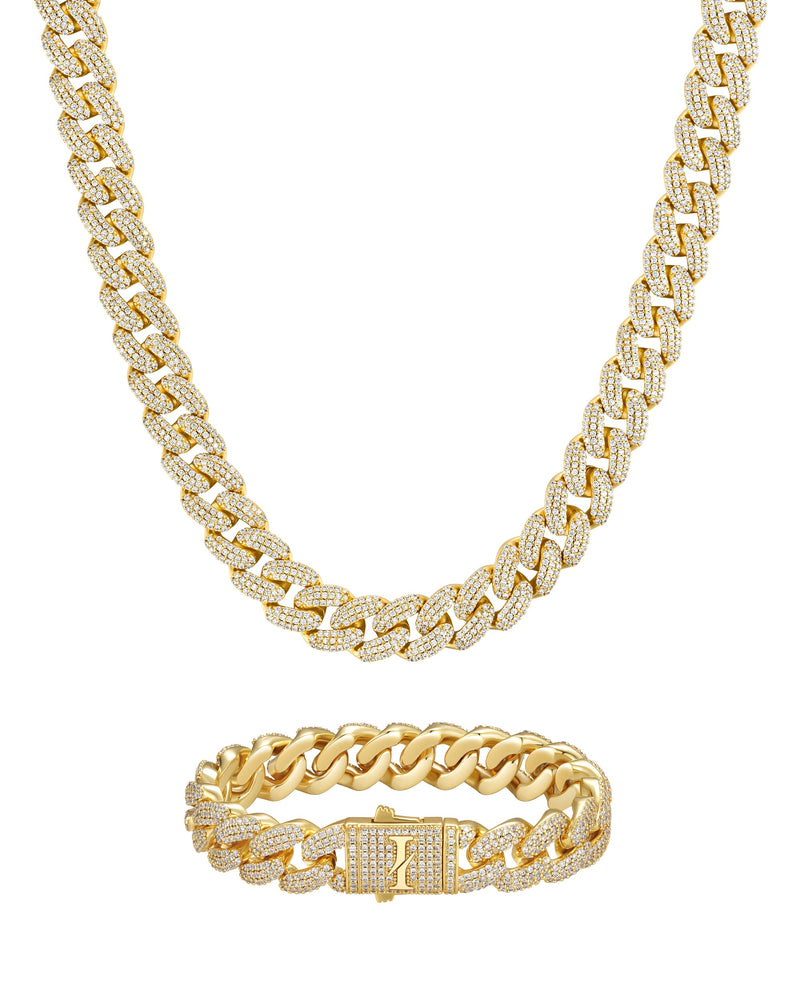 ICEMAN SET 12mm 古巴組合 18K Gold 商品照