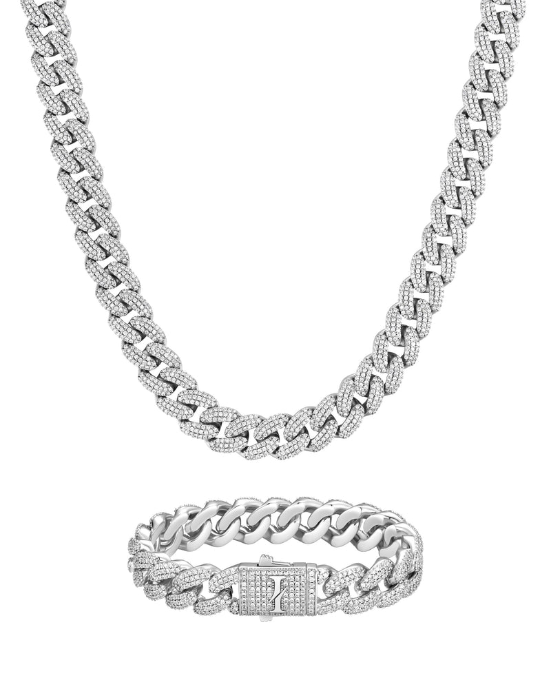 ICEMAN SET 12mm 古巴組合 White Gold 商品照