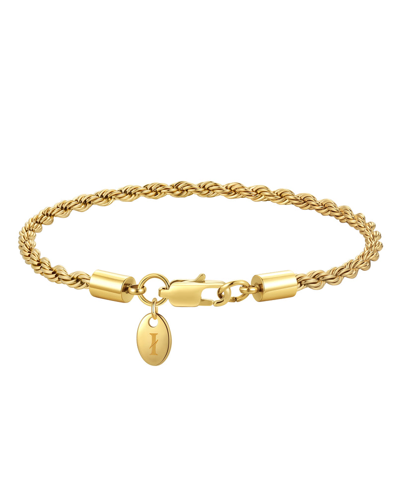 THE ROPE 3mm 麻花手鍊 18K Gold 商品照