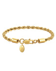 4mm 18k gold rope bracelet by Iceman Society