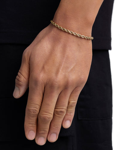 THE ROPE - 4mm 麻花手鍊 (18K Gold)